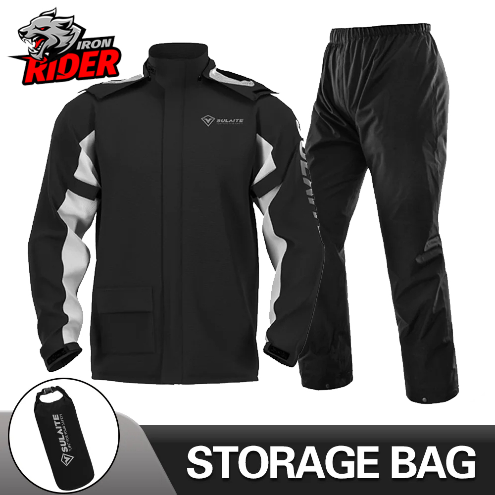 Cycling Rain Jacket Commute - オートバイレインコート反射 100% 防水レインコートモトモトクロスサイクリング服バイクジャケット女性男性レインセット