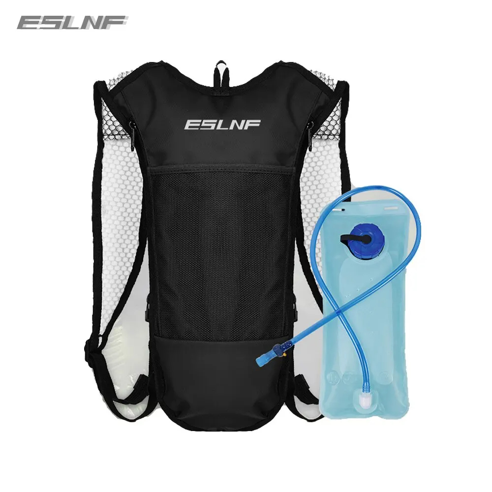 Cycling Commute Backpack - Eslnf-ポータブル防水自転車ウォーターバッグ、バイクバッグ、ロードサイクリングバッグ、アウトドアスポーツクライミングポーチ、ハイドレーションバックパック、10l