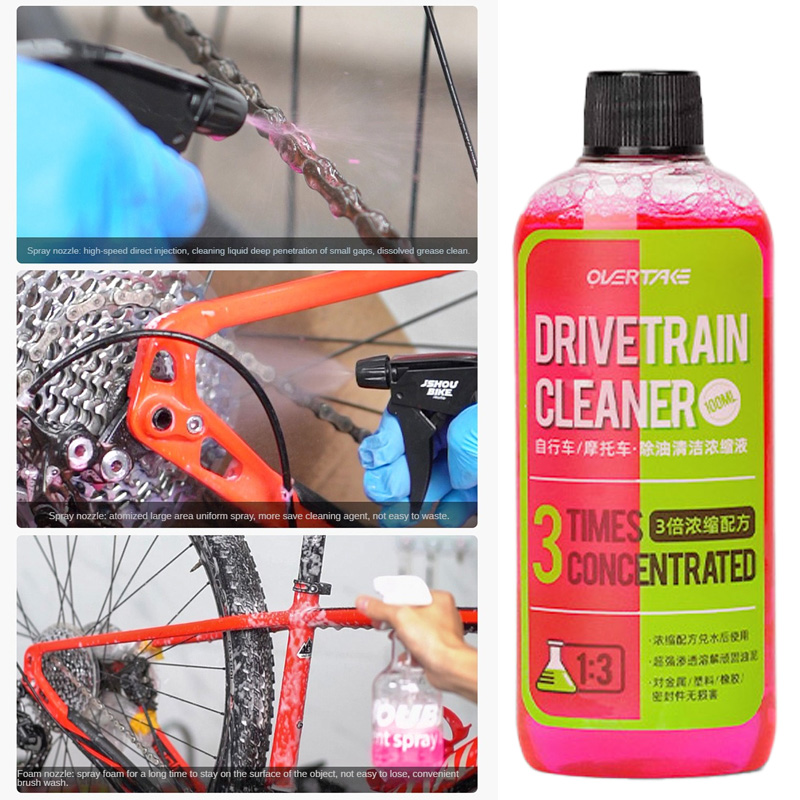 Grease Waterproof Bike - 自転車チェーンクリーニング脱脂剤,メンテナンス液スプレー,100ml