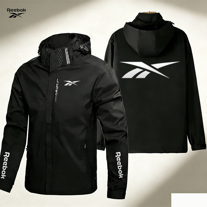 Cycling Rain Jacket Commute - リーボック モーターサイクルジャケット - メンズ フード付き防風防水ジャケット -