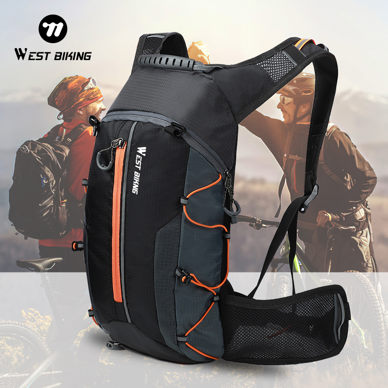 Cycling Commute Backpack - WEST BIKING アウトドア撥水スポーツバッグ サイクリングハイドレーションバックパック 旅行ハイキング登山MTBロードバイクバックパック
