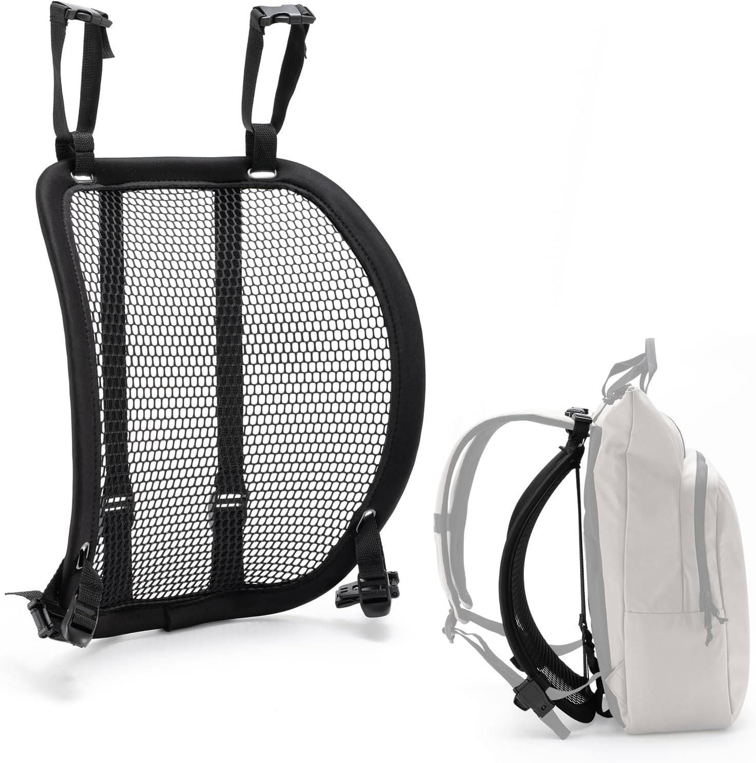 Cycling Commute Backpack - 軽量通気性バックパック、スペーサーメッシュバックパックフレーム、調節可能なストラップ、ハイキング、サイクリング、通勤に最適、空気の流れを改善