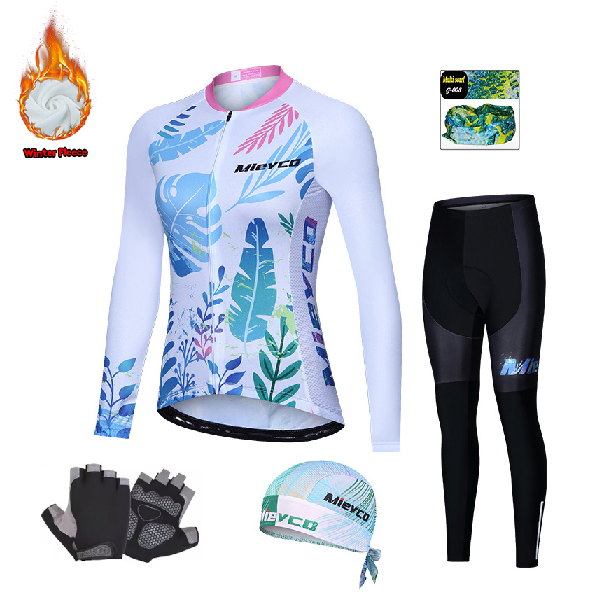 Cycling Commute Outfit - アップグレード版20Dゲルサドルパッド、冬用保温フリース裏地付き長袖サイクリングウェア、自転車用ジャージスーツ、キャンパス通勤用