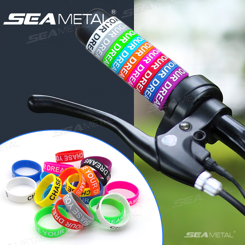 Bell Handlebar Ring - SEAMETAL 30 ミリメートルオートバイハンドルバーカバーアンチスリップ O リングシリコンハンドルグリップカバー電動自転車ハンドルアンチスキッドリング
