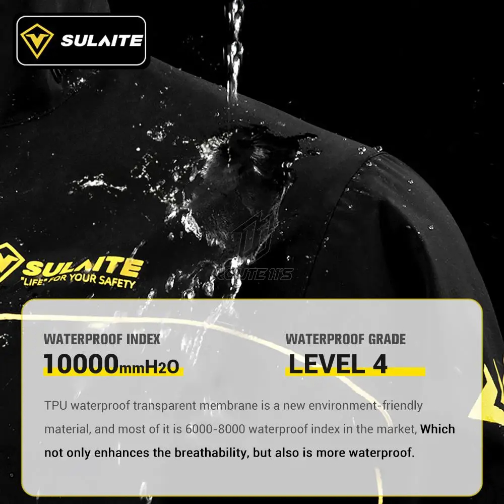 オートバイレインコート反射 100% 防水レインコートモトモ - Cycling Rain Jacket Commute のレビューと価格
