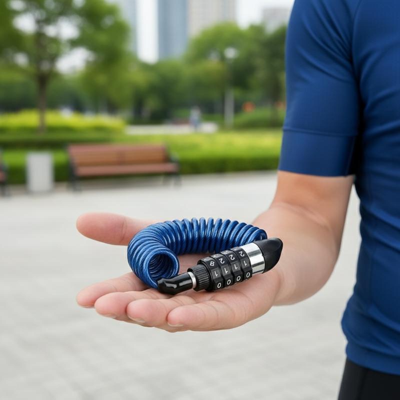 新型バイク・自転車用盗難防止チェーン 4桁パスワード式コンビ - Chain Lock Combination のレビューと価格