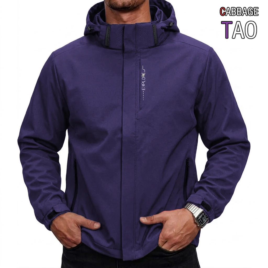 メンズ防水タクティカルウィンドブレーカージャケット、取り外し - Cycling Rain Jacket Commute のレビューと価格