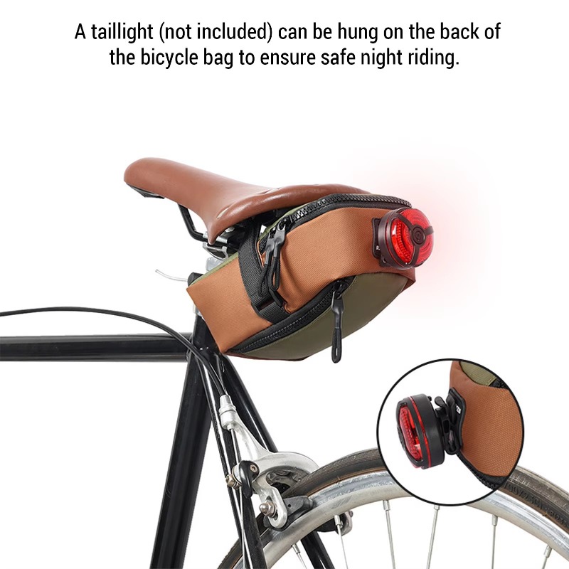 自転車サドルバッグ 防水 900D ロードバイクシートバッグ - Saddle Bag Under Seat のレビューと価格