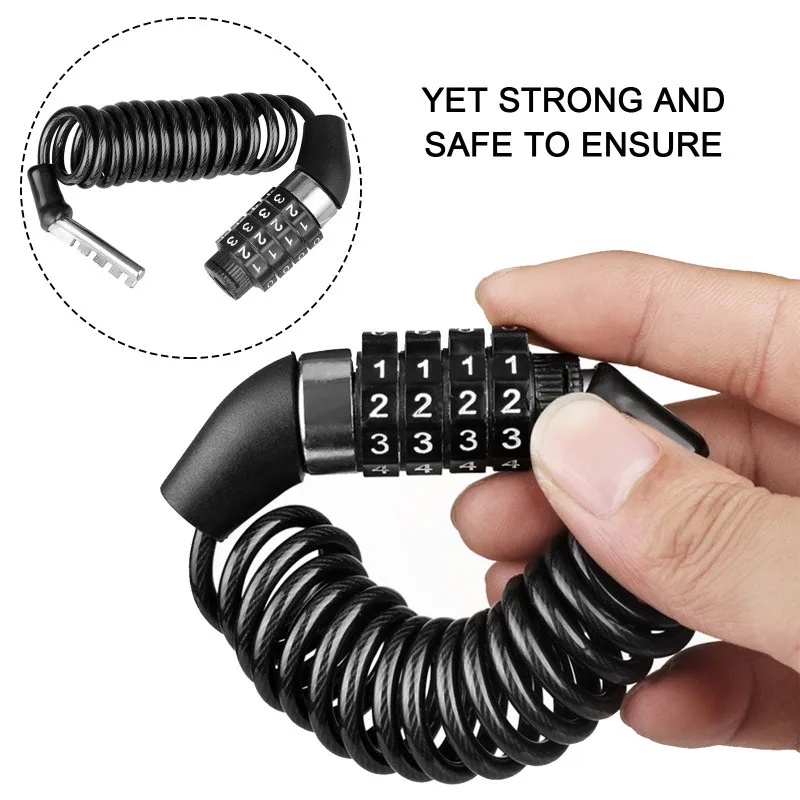 バイク・自転車用盗難防止チェーン 4桁パスワード式コンビネー - Chain Lock Combination のレビューと価格