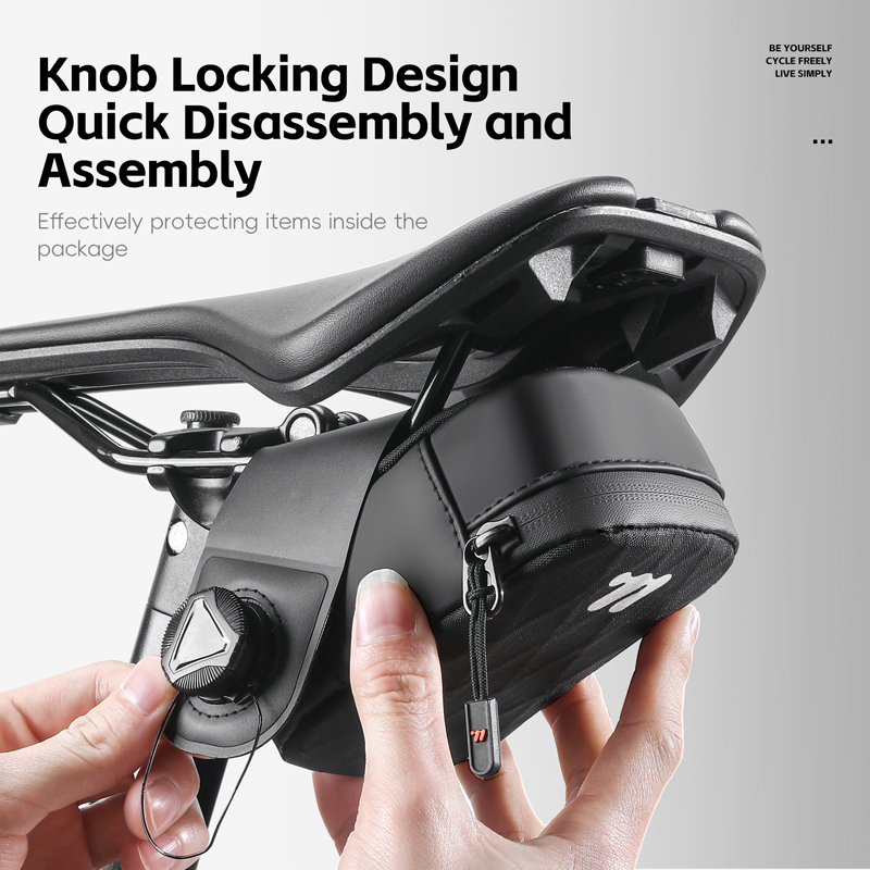 WEST BIKING 自転車サドルバッグ セルフロックノブ - Saddle Bag Under Seat のレビューと価格
