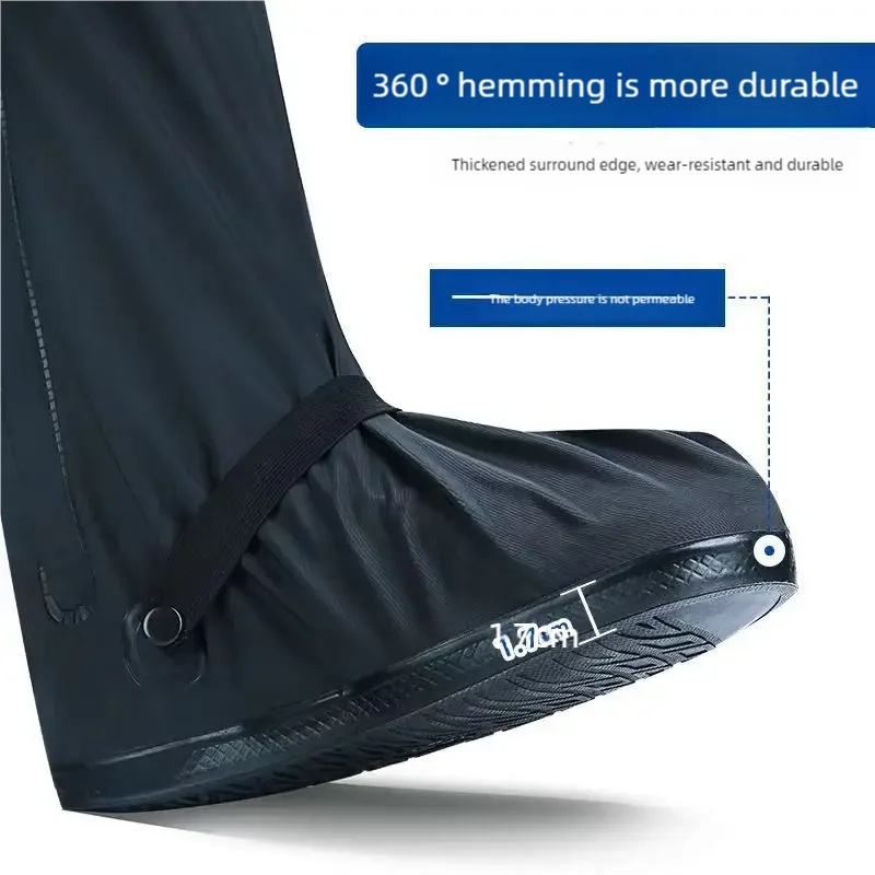 反射材付きハイアンクルレインブーツカバー、防水・滑り止めシュ - Cycling Commute Rain のレビューと価格