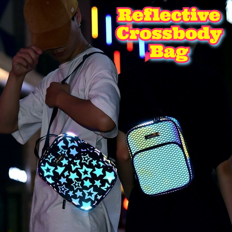 反射材付きクロスボディバッグ 多目的スポーツスリングパック  - Cycling Commute Backpack のレビューと価格