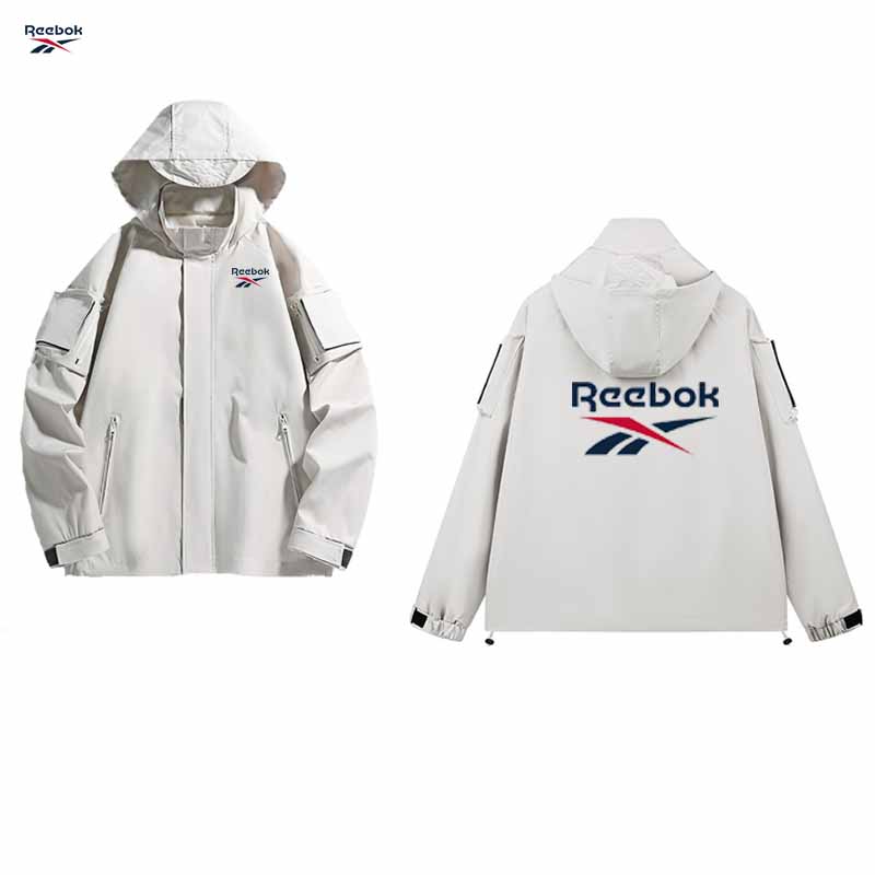 リーボック ロゴ メンズ アウトドア サイクリング フード付 - Cycling Rain Jacket Commute のレビューと価格
