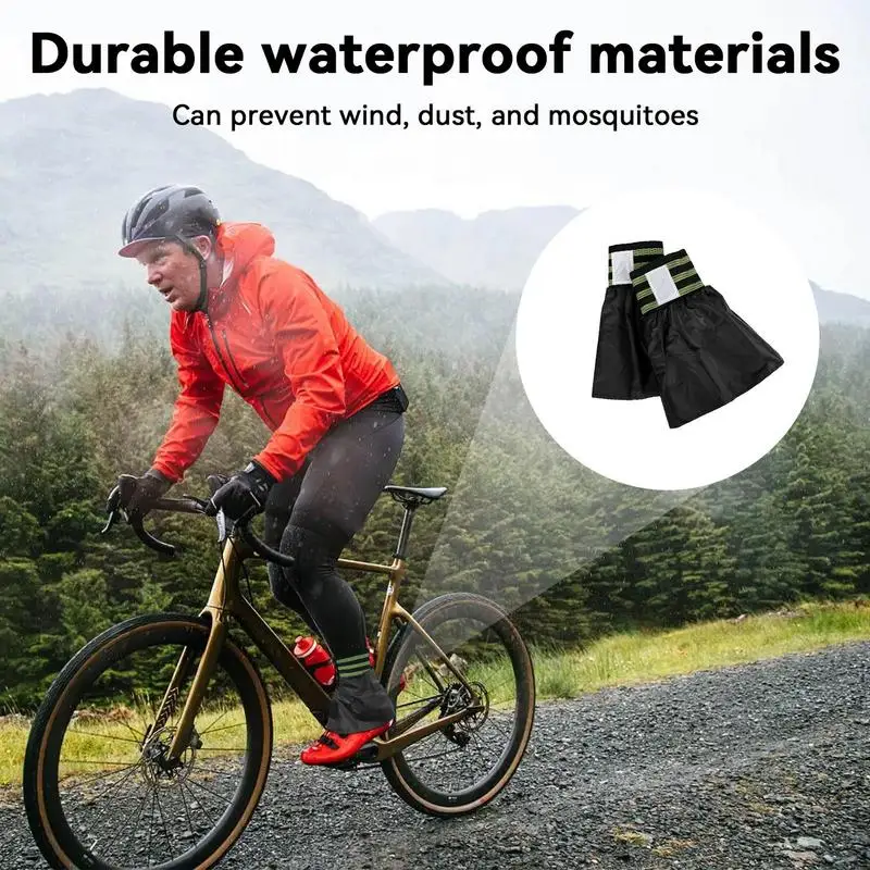 メンズ防水レッグゲイター、ローカット通気性ブーツカバー、調節 - Cycling Commuter Shoes のレビューと価格