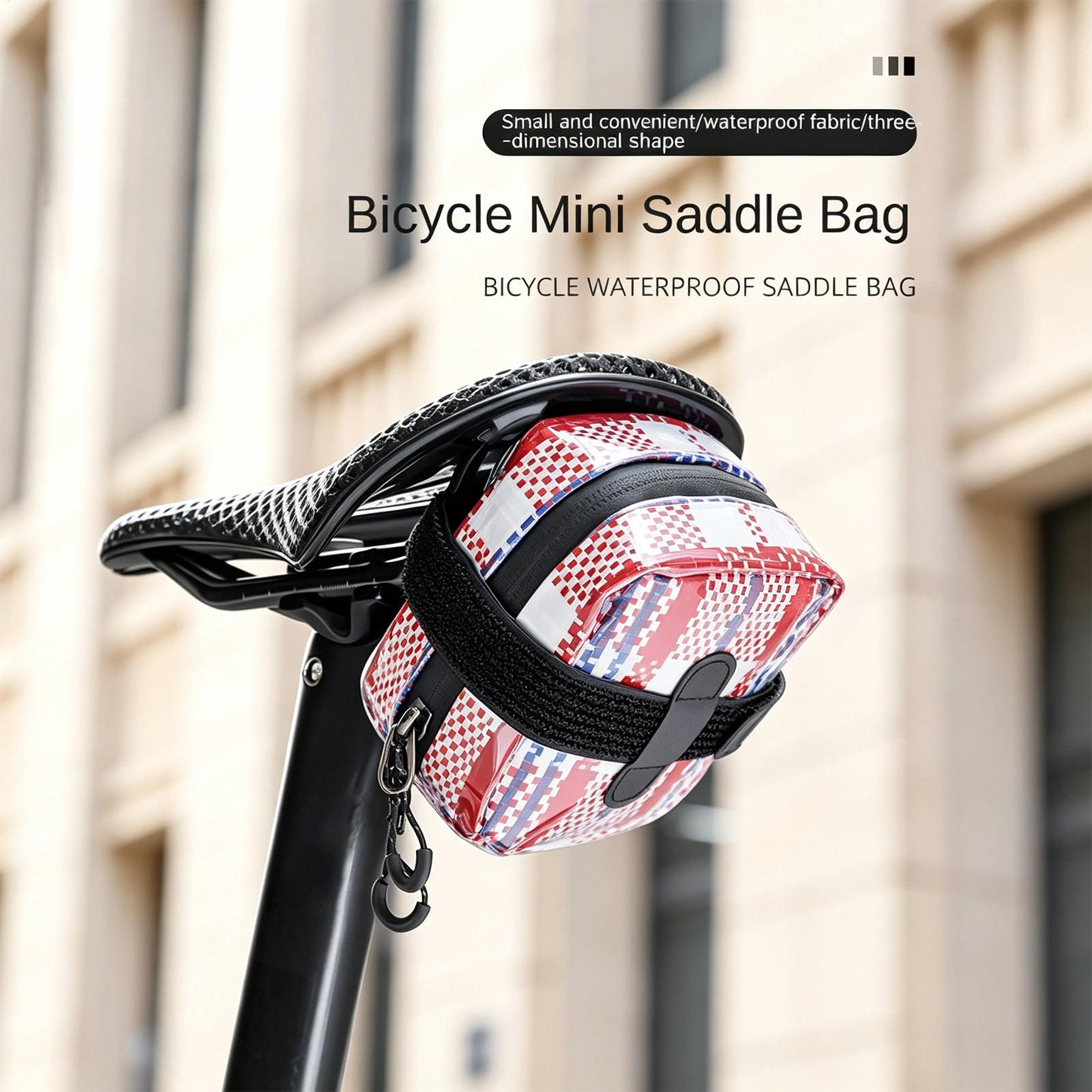 自転車サドルバッグ、トップジッパー付き自転車サドル収納ポーチ - Saddle Bag Under Seat のレビューと価格