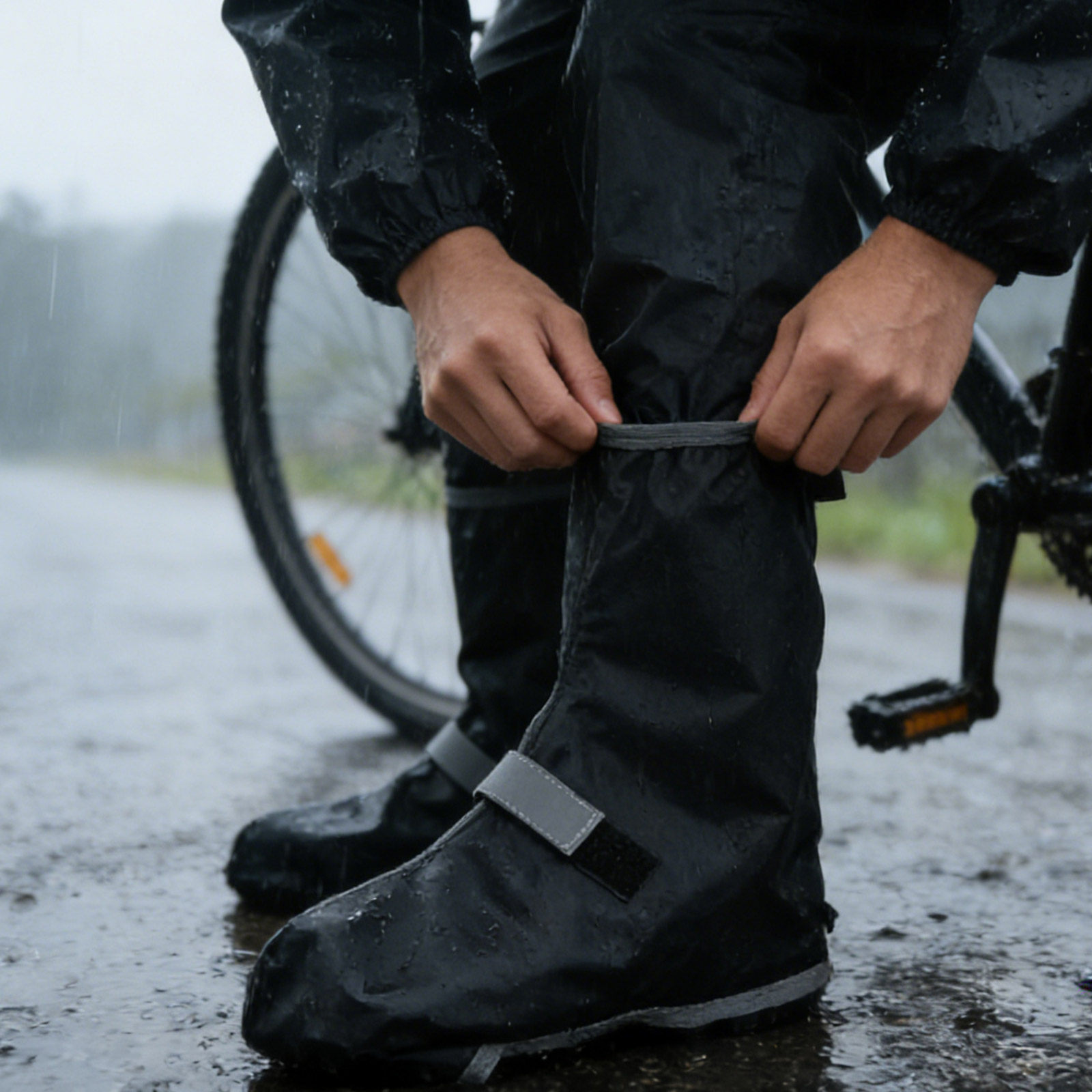 1組 防水シューズカバー 滑り止め レインプロテクター サイ - Cycling Commute Rain のレビューと価格
